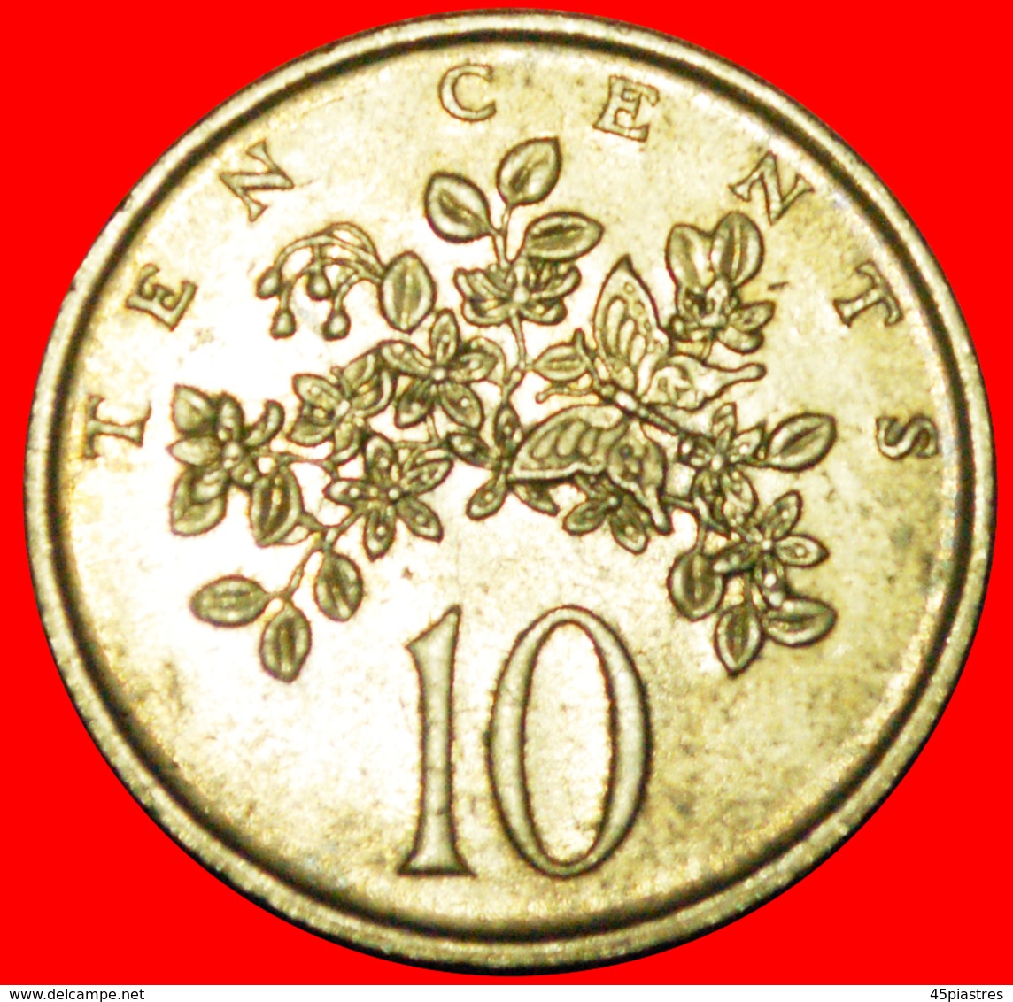 + BUTTERFLY (1969-1989): JAMAICA ★ 10 CENTS 1989! LOW START ★ NO RESERVE! - Jamaica