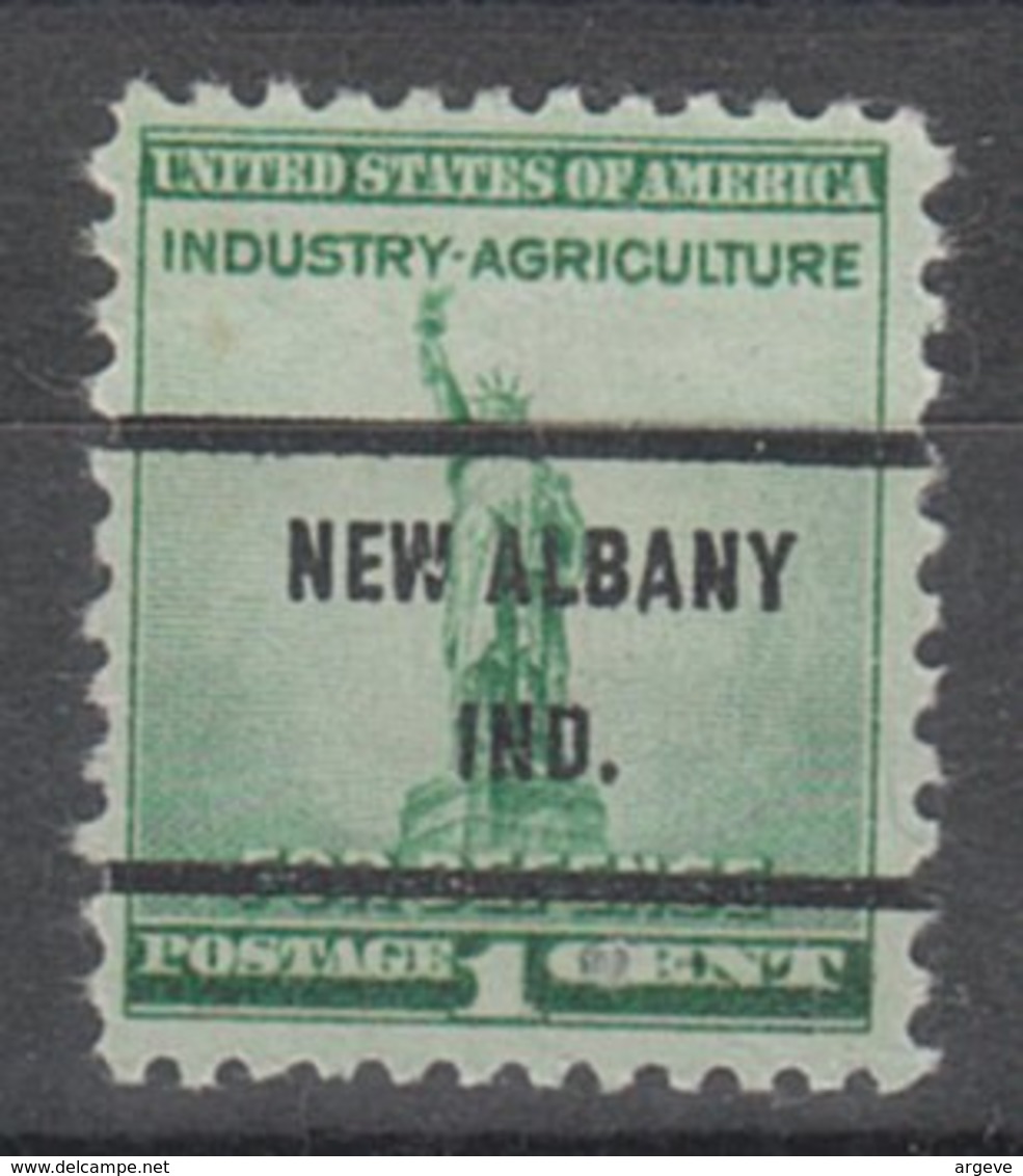 USA Precancel Vorausentwertung Preo, Bureau Indiana, New Albany 899-71 - Vorausentwertungen