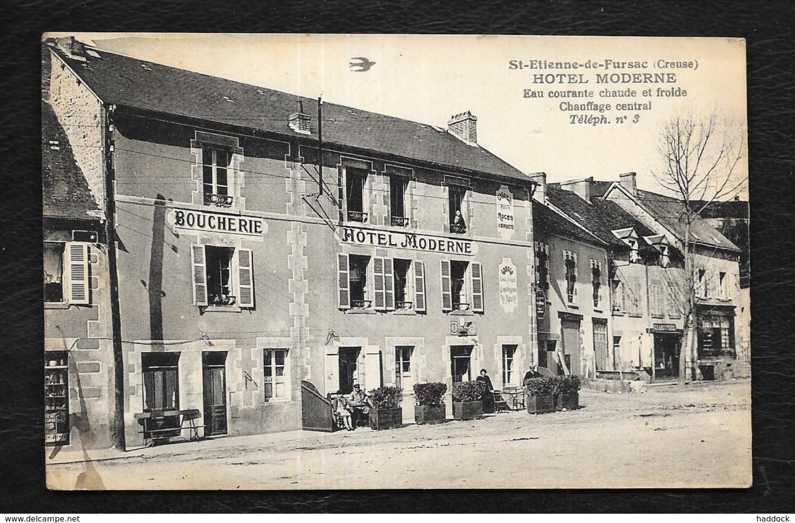 ST ETIENNE DE FURSAC: HOTEL MODERNE - Autres & Non Classés