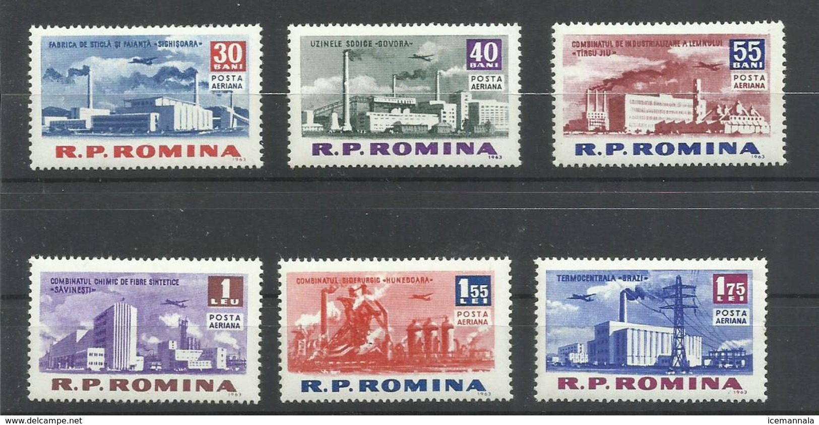 RUMANIA   YVERT   AEREO  167/72     MNH  ** - Nuevos