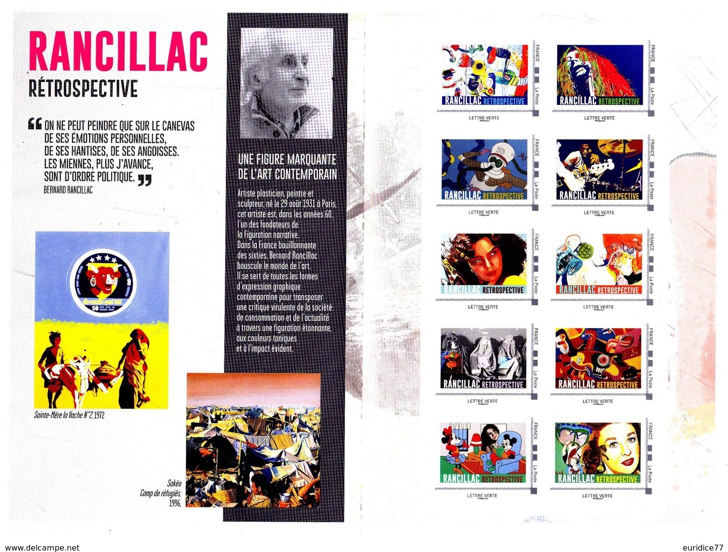 France 2017 - Collector - Rancillac Retrospective Edition Limitee Mnh - Collectors