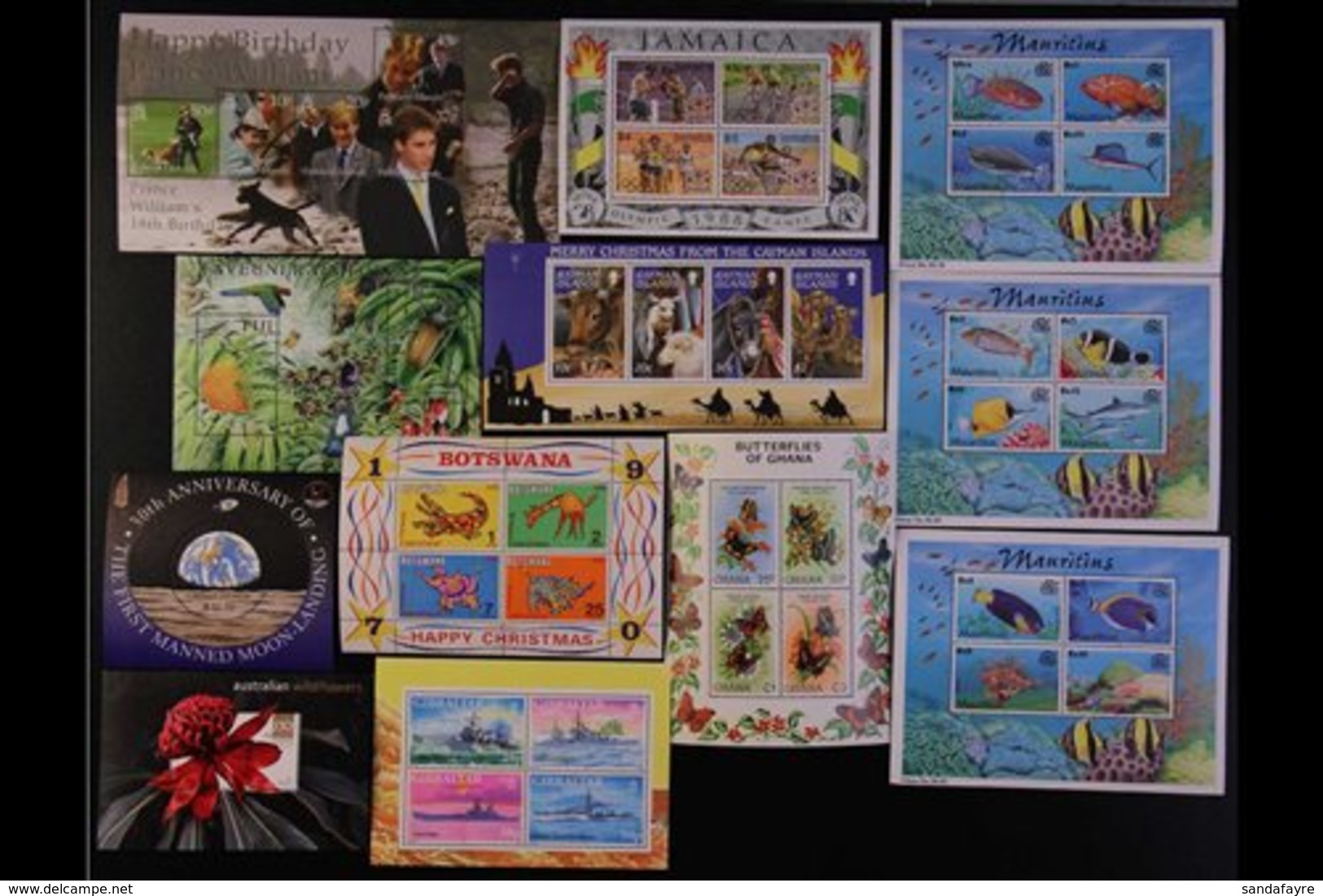 BRITISH COMMONWEALTH MINIATURE SHEETS Mostly 1970's-1990's SUPERB NEVER HINGED MINT HOARD Of Mini-sheets With Only Littl - Altri & Non Classificati