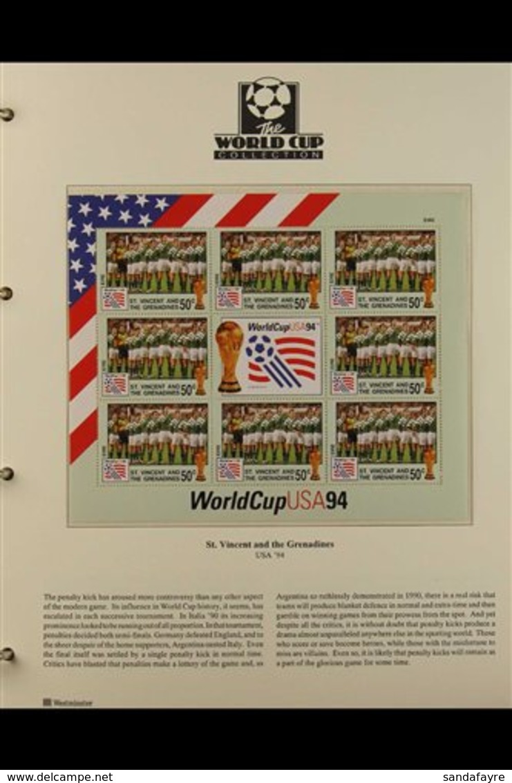 FOOTBALL 1994-2005. An Interesting, ALL WORLD Collection Of Never Hinged Mint Stamps, Coin Covers And Covers, Sheetlets  - Ohne Zuordnung