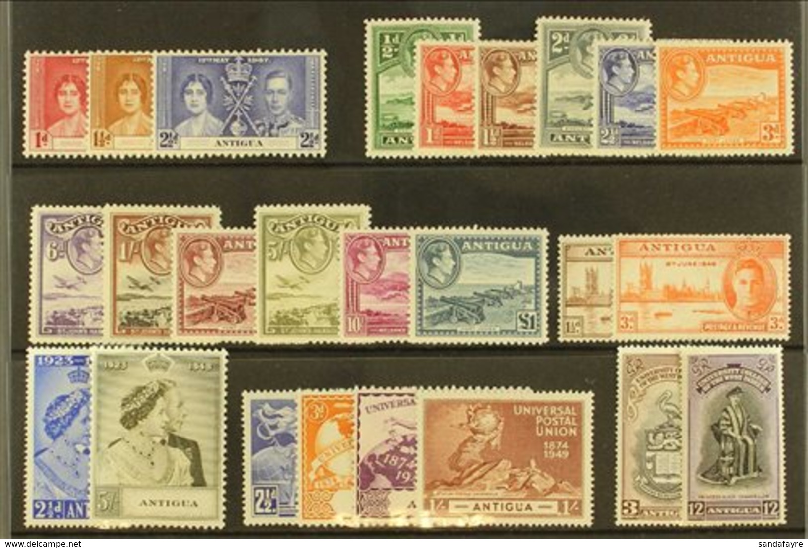 1937-51 COMPLETE KGVI MINT COLLECTION Presented On A Stock Card. A Complete Fine Mint Run From Coronation To BWI Set, SG - Andere & Zonder Classificatie