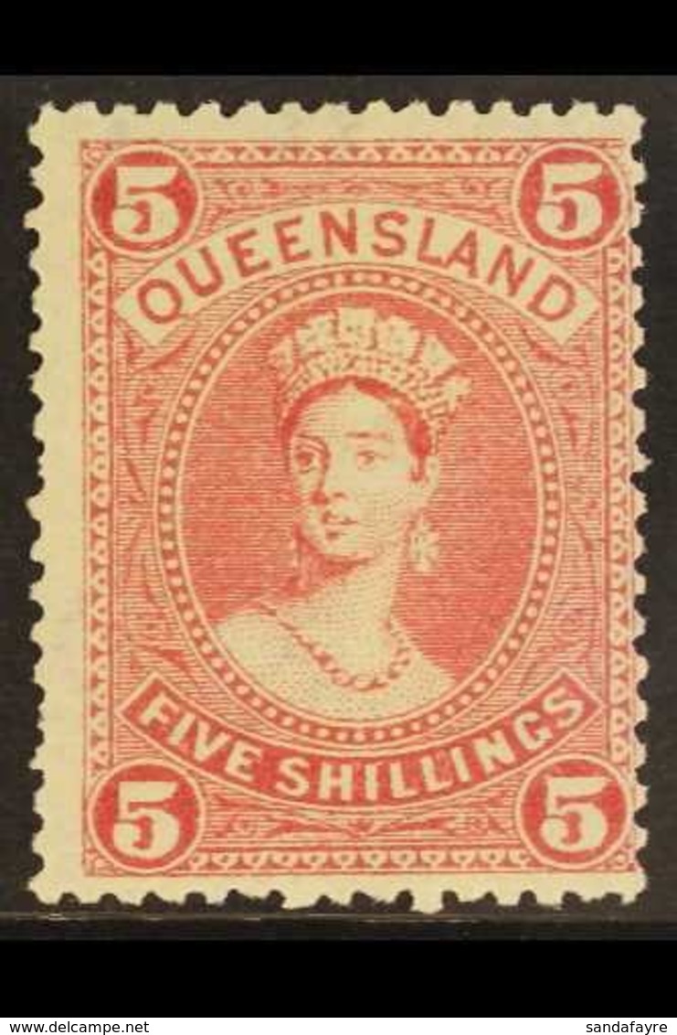 QUEENSLAND 1905-06 5s Rose Chalon, Litho Printing Perf. 12, SG 273, Fine Mint. For More Images, Please Visit Http://www. - Andere & Zonder Classificatie