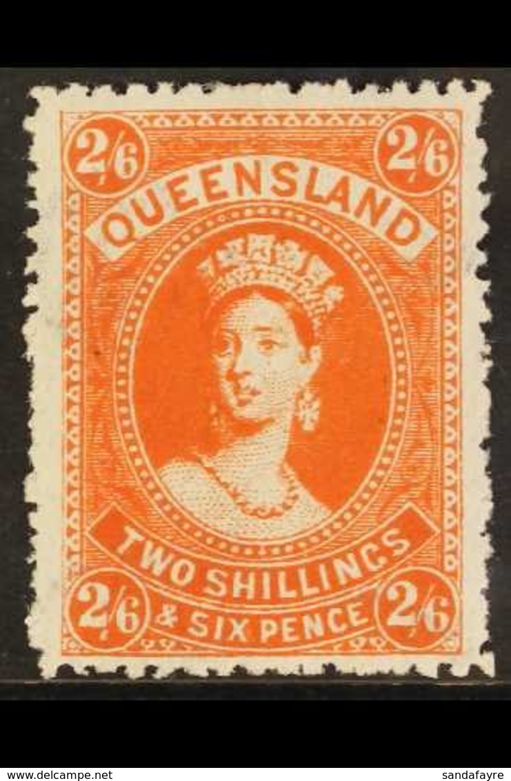 QUEENSLAND 1907-11 2s.6d Reddish Orange Chalon On Thin Paper, SG 309b, Fine Mint. For More Images, Please Visit Http://w - Andere & Zonder Classificatie