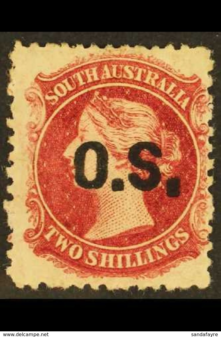 SOUTH AUSTRALIA OFFICIAL 1876-85 2s Rose-carmine "O.S." Overprint Perf 11½-12½, SG O29, Fine Mint, Showing Large Stop Af - Altri & Non Classificati