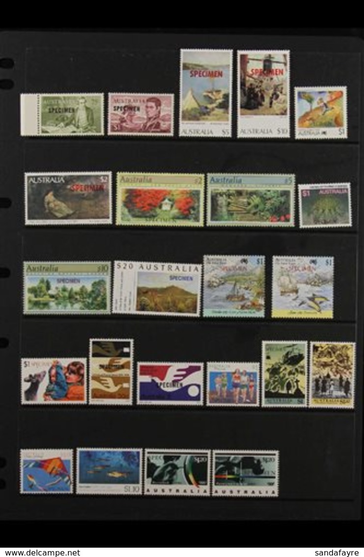 1966-1993 SPECIMEN OVERPRINTS. SUPERB NEVER HINGED MINT COLLECTION Of Various Stamps With "Specimen" Overprints Presente - Andere & Zonder Classificatie