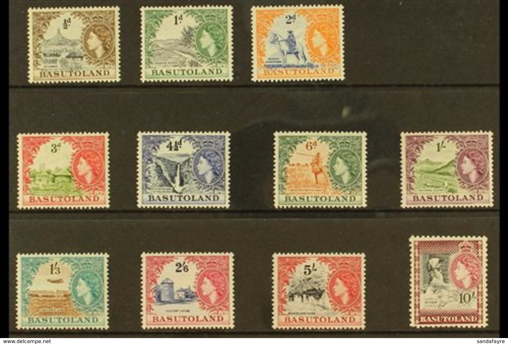 1954-58 Pictorial Definitive Complete Set, SG 43/53, Never Hinged Mint (11 Stamps) For More Images, Please Visit Http:// - Andere & Zonder Classificatie