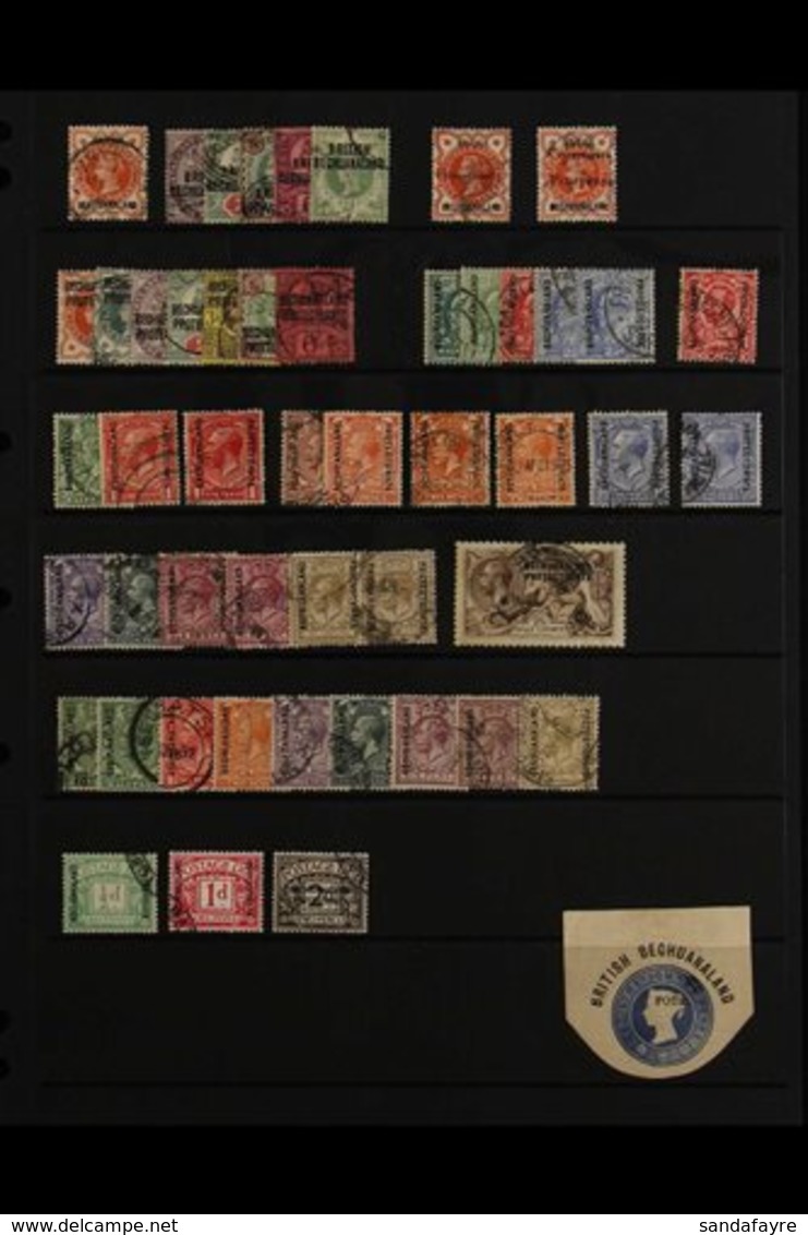 1891 - 1945 OVERPRINTS ON STAMPS OF GREAT BRITAIN Good Used Collection Including 1891 Set, 1897 Set, 1913 Set To 1s Incl - Autres & Non Classés
