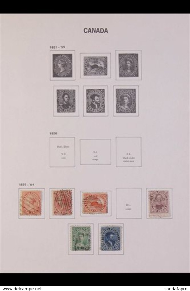 1859-1902 OLD TIME USED COLLECTION Presented On Printed Pages That Includes 1859-64 To 17c, 1868-78 "Large Queens" Range - Sonstige & Ohne Zuordnung