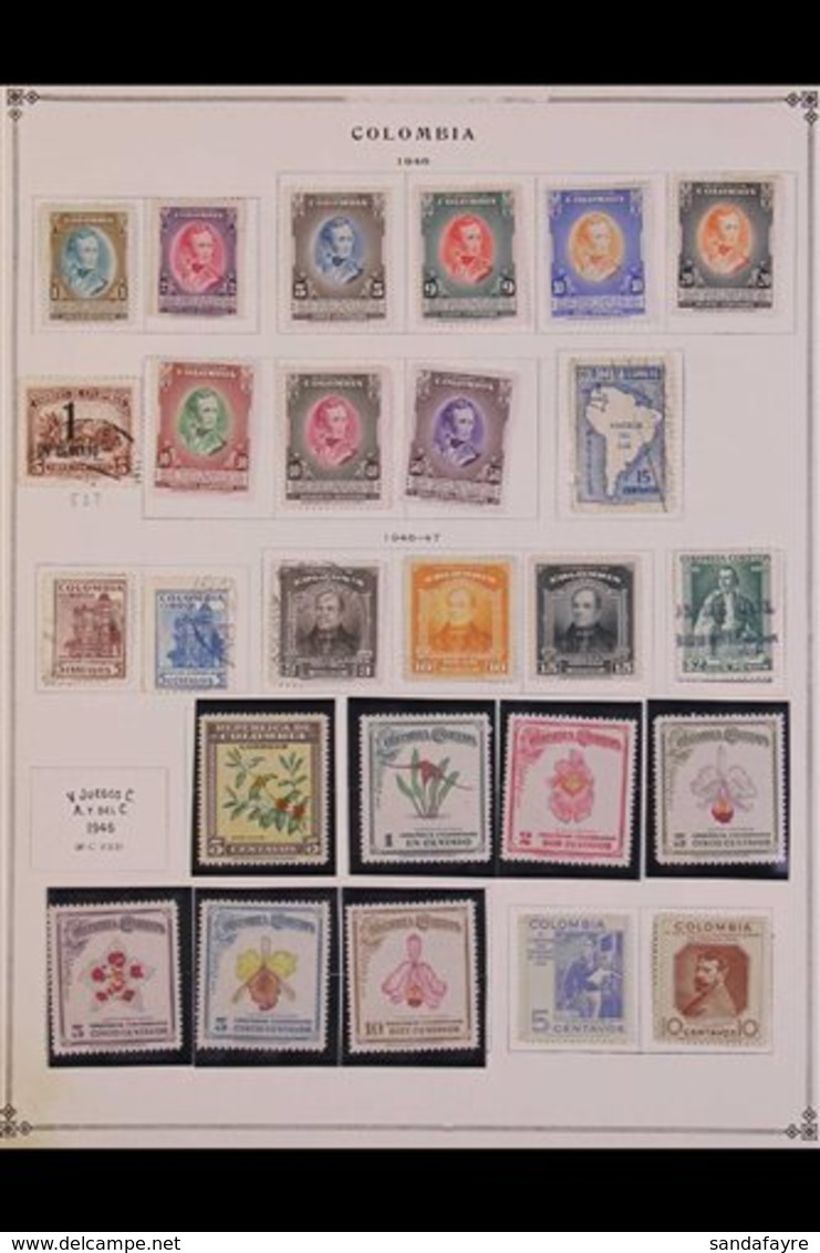 1941-78 COMPREHENSIVE MINT & USED COLLECTION. An Extensive, Mostly All Different Collection Presented On "Scott" Printed - Kolumbien