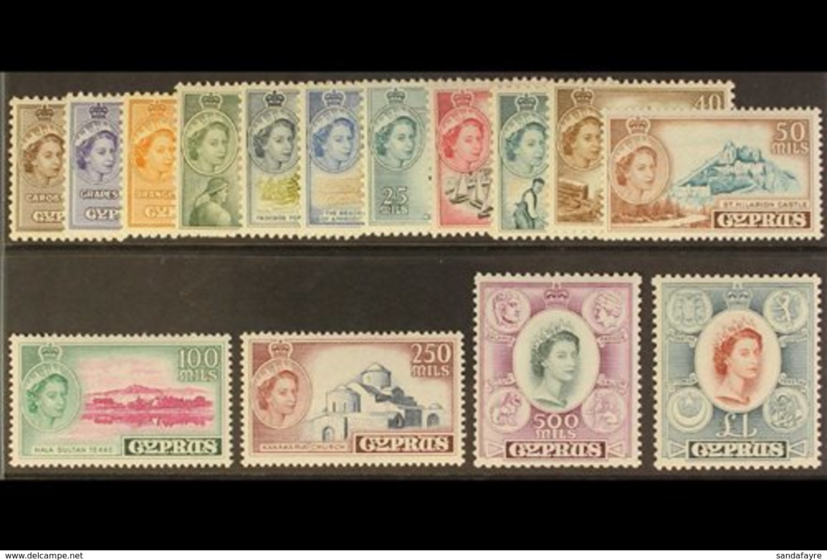 1955-60 Definitives Complete Set, SG 173/87, Never Hinged Mint. (15 Stamps) For More Images, Please Visit Http://www.san - Altri & Non Classificati