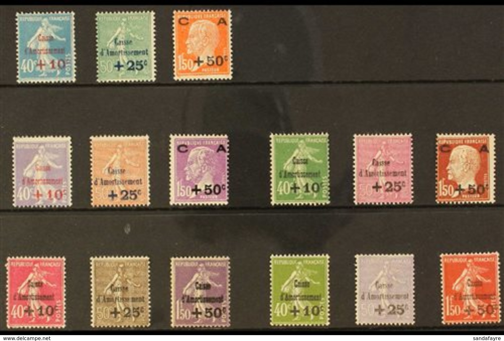 1927-31 SINKING FUND SETS. A Mint Collection Of Five Sets Including The 1927 Set (Yv 246/48, SG 460/62), 1928 Set (Yv 24 - Sonstige & Ohne Zuordnung