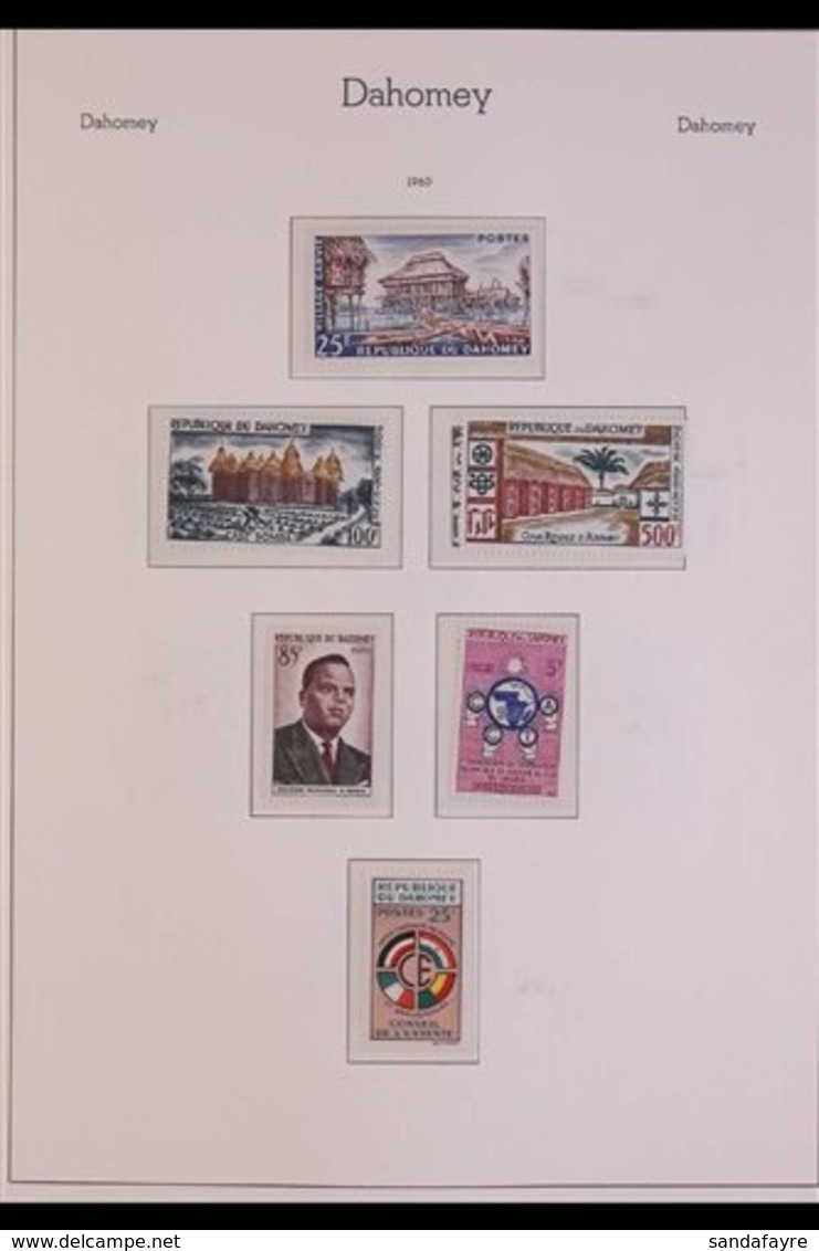 DAHOMEY 1960-70 NEVER HINGED MINT COLLECTION Displayed On Lighthouse Printed Hingeless Pages, Incl. Good Air Issues, Hig - Autres & Non Classés