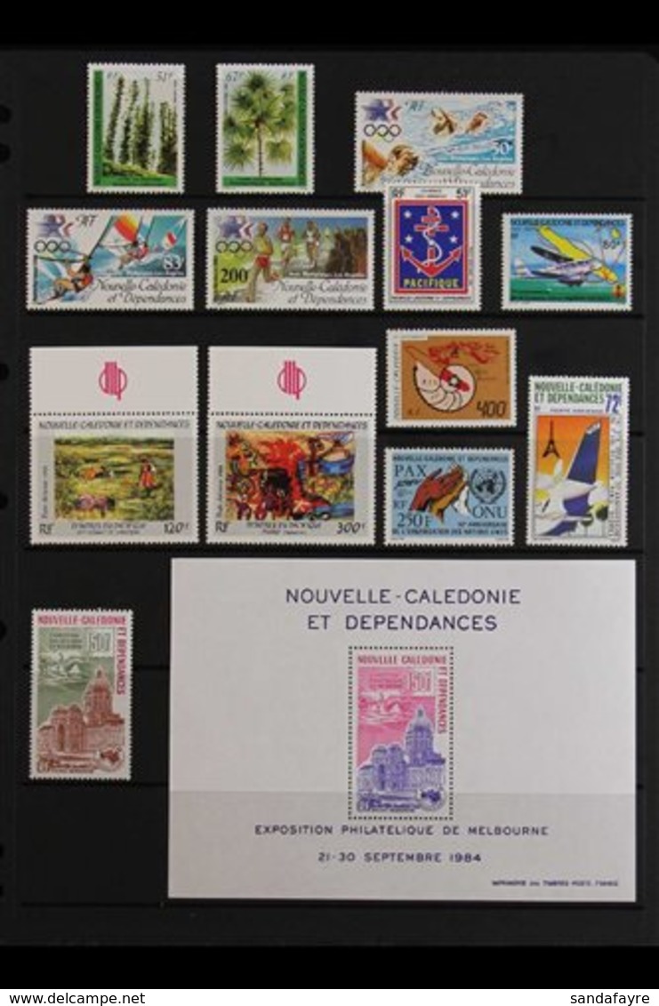 NEW CALEDONIA 1962-1986. A COMPLETE AIR POST COLLECTION - NEVER HINGED MINT presented On Protective Stock Pages That Inc - Other & Unclassified