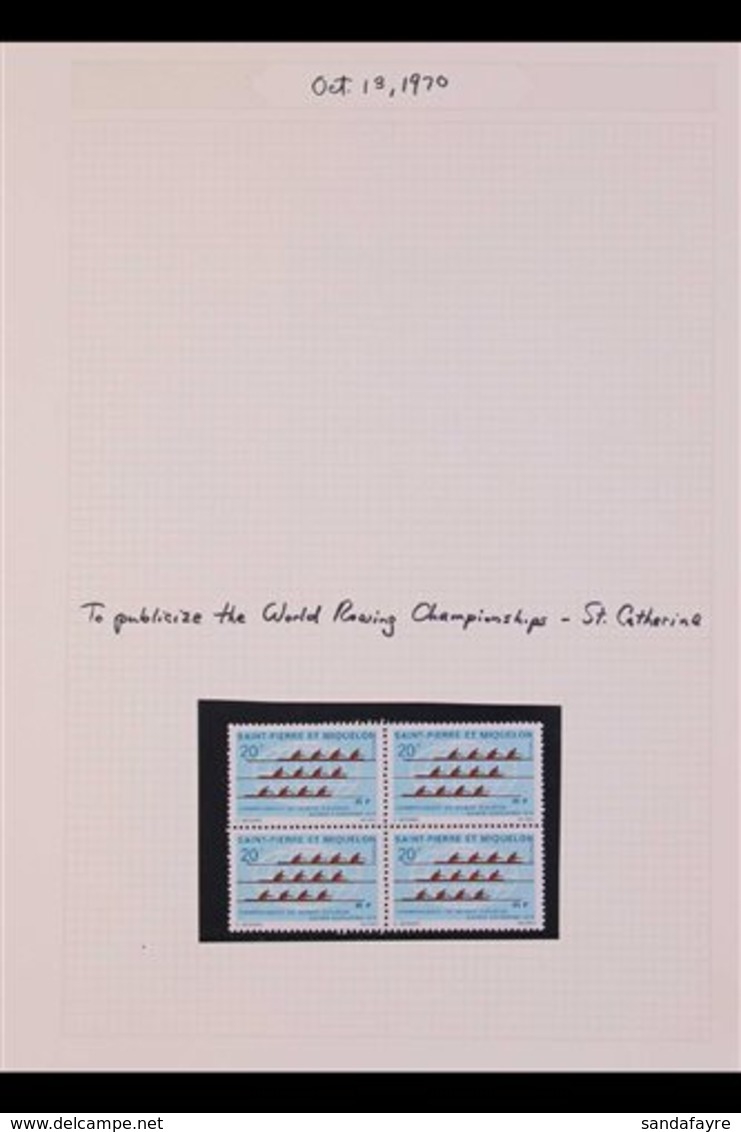 SPORT TOPICAL COLLECTION 1959-1997 Chiefly Never Hinged Mint Stamps (plus A Couple Of FDC's) All Featuring SPORT. Saint- - Other & Unclassified