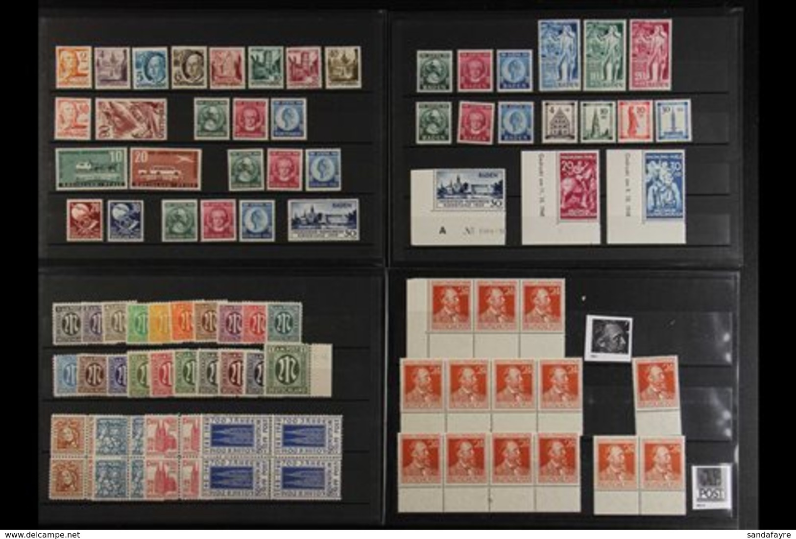 1945-1949 NEVER HINGED MINT EX DEALERS STOCK. A Useful Nhm Range Presented On Stock Cards That Includes GENERAL ISSUES 1 - Other & Unclassified