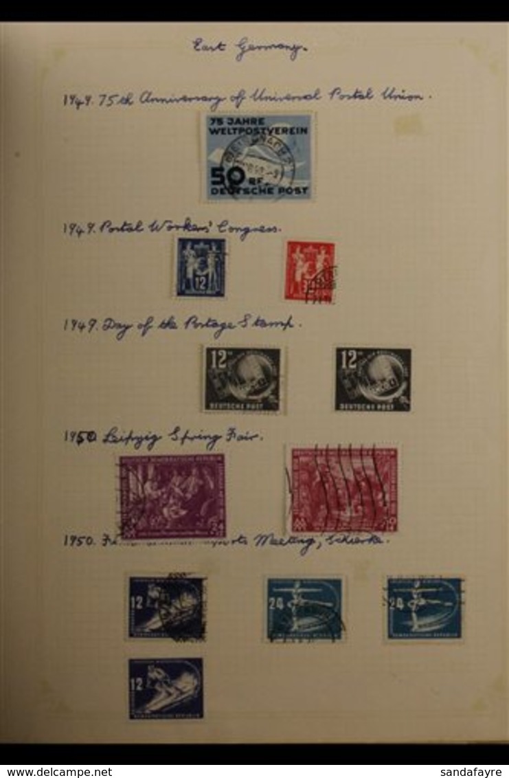 1949-1962 INTERESTING MOSTLY USED COLLECTION With Covers Housed In An Album, Includes (all Used) 1949 50pf UPU (x2) On C - Altri & Non Classificati