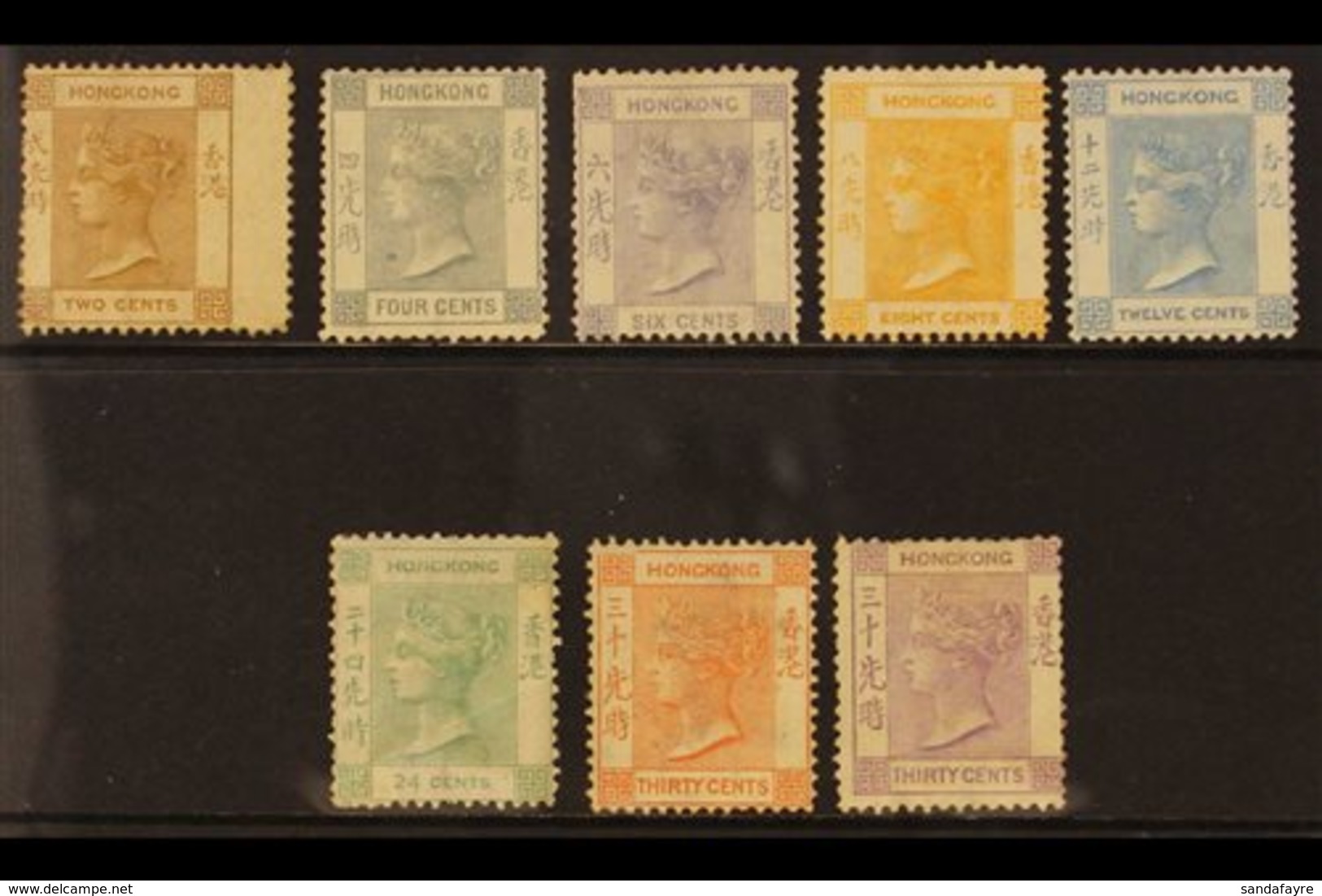 1863-71 2c To 12c All Values, 24c Pale Green, 30c Orange-vermilion & 30c Mauve, Watermark Crown CC, SG 8b/12a, 14a, 15a, - Other & Unclassified