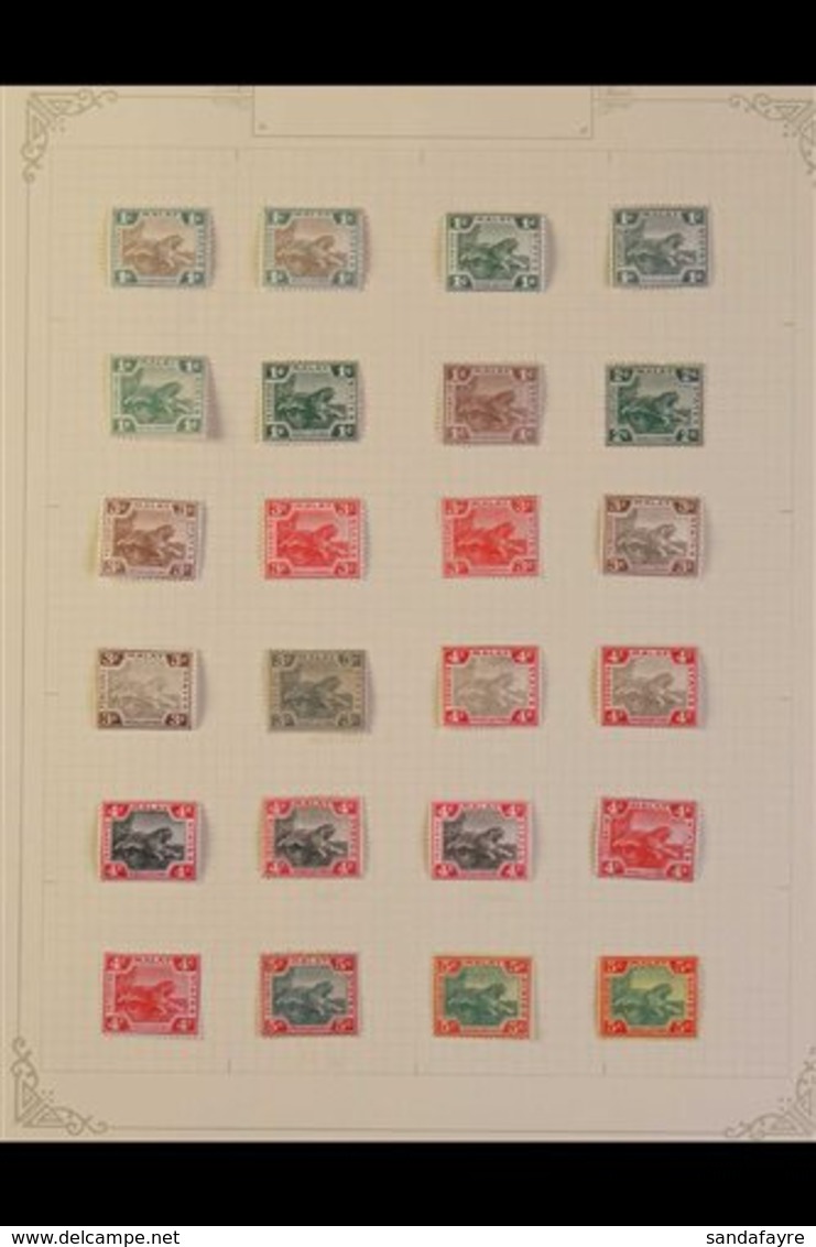 FEDERATED STATES 1900 - 1922 Mint Range Of Values To $1 With 1900 Wmk CA Set To 50c, 1904 MCA Vals To $1 Including 1c Gr - Andere & Zonder Classificatie
