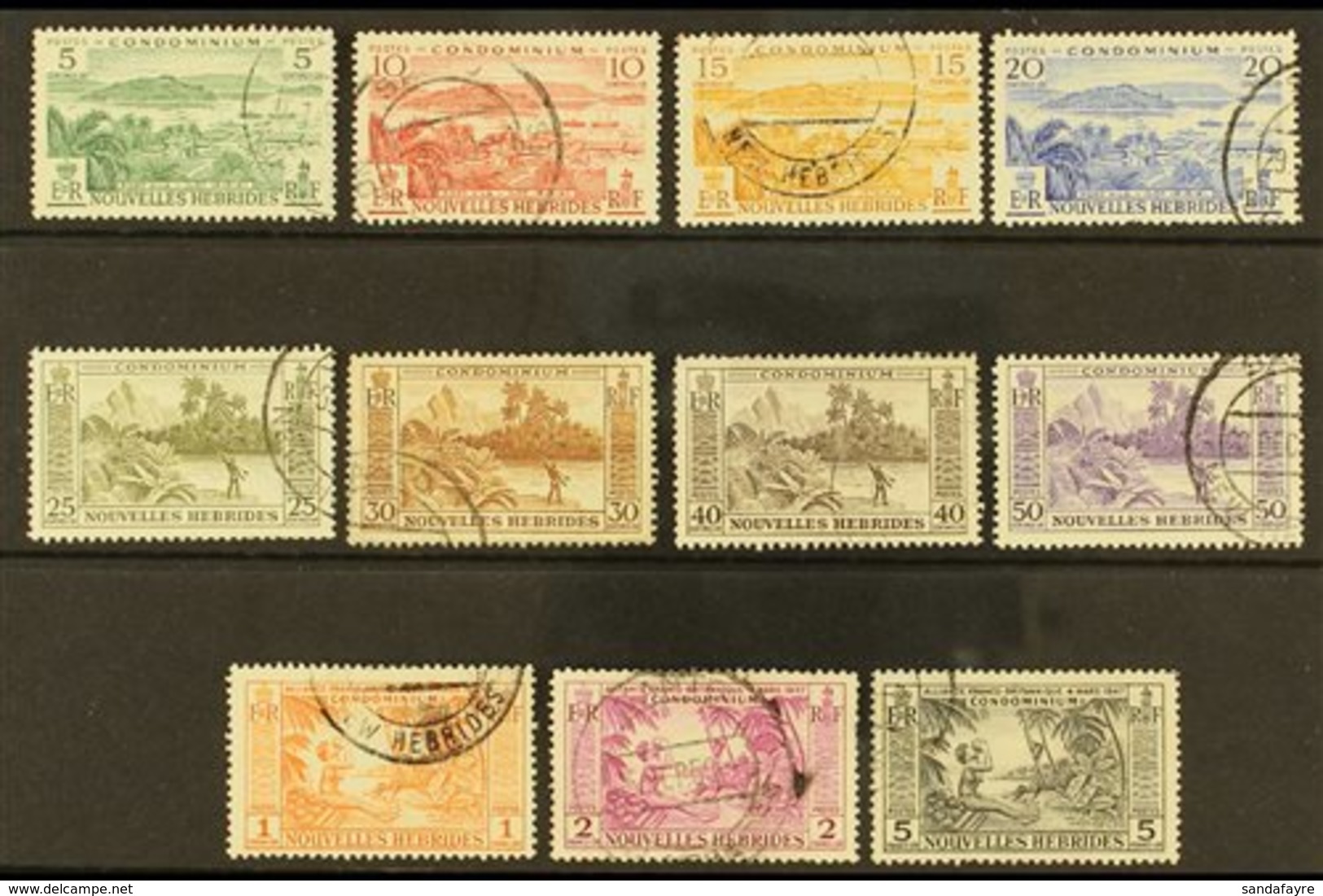 INSCRIBED IN FRENCH 1957 Local Scenes, Complete Set, SG F96/106, Very Fine Used. (11 Stamps) For More Images, Please Vis - Andere & Zonder Classificatie