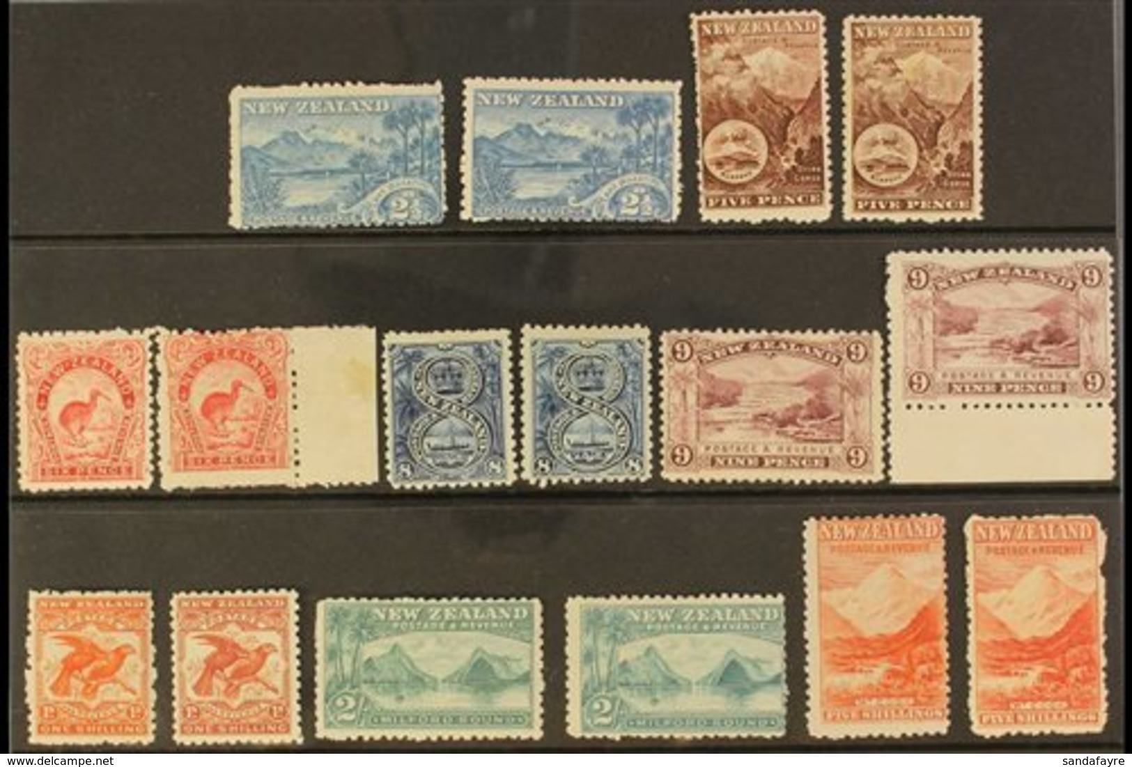 1899-1903 PICTORIAL ISSUE. MINT SELECTION With Shades On A Stock Card, Includes 1899-03 2½ (x2), 5d (x2), 6d (x2), 8d (x - Andere & Zonder Classificatie