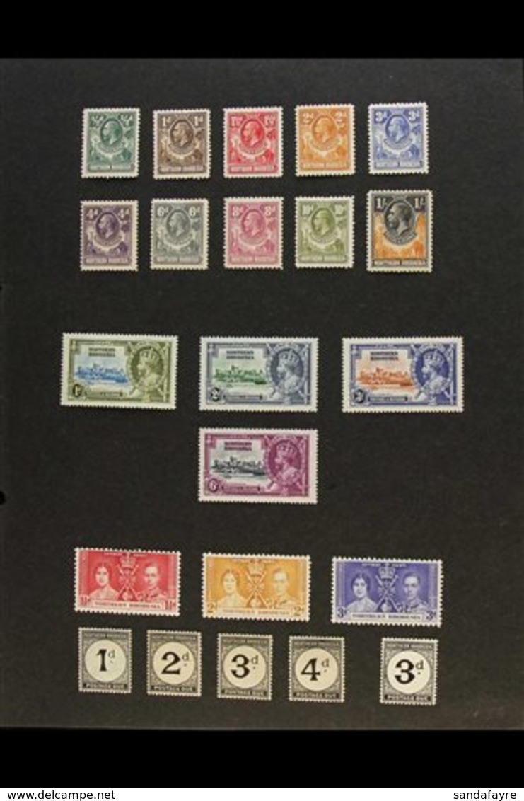 1925-53 FINE MINT COLLECTION A Clean And Attractive All Different Collection Which Includes 1925-29 Set To 1s, 1935 Silv - Nordrhodesien (...-1963)