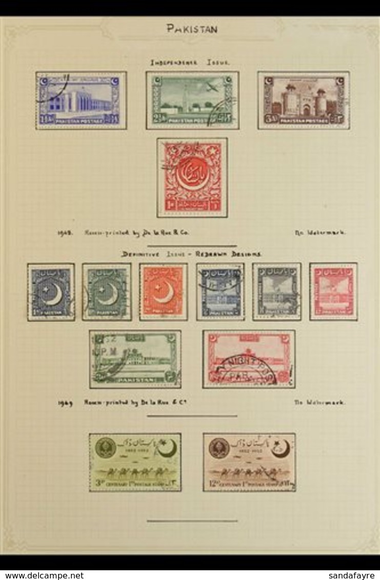1948-1969 ALL DIFFERENT VERY FINE USED Collection Nicely Written Up On Album Pages, With A High Degree Of Completion For - Pakistan