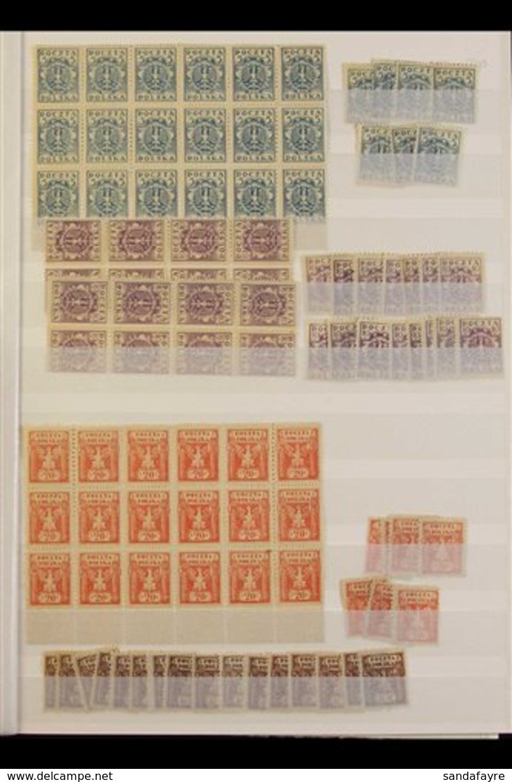 1922-3 ISSUES FOR DISTRICTS OF UPPER SILESIA  Fine Mint / Mostly Never Hinged Mint Accumulation Of Issue, Laid Out On St - Other & Unclassified