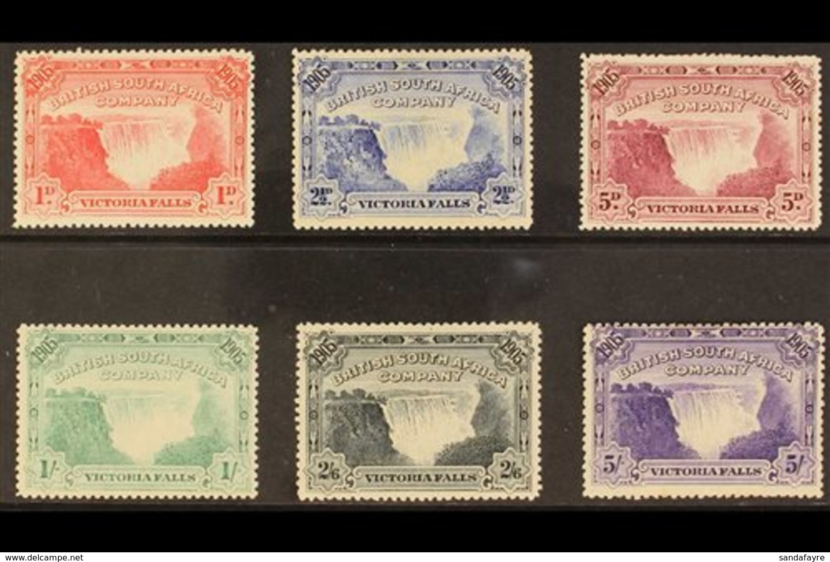 1905 Victoria Falls Bridge, Complete Set, SG 94/9, Good To Fine Mint (6 Stamps). For More Images, Please Visit Http://ww - Autres & Non Classés
