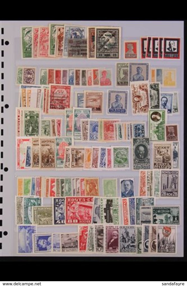 1923-1939 ATTRACTIVE MINT COLLECTION On A Two-sided Stock Page, All Different, Includes 1923 Exhibition Imperf Set, 1923 - Autres & Non Classés