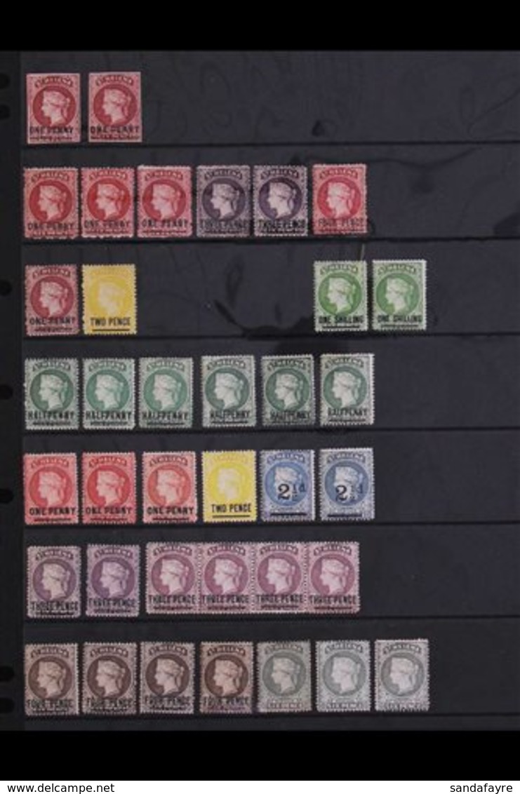 1863-1884 MINT COLLECTION On A Stock Page, Includes 1863 1d Type A Mint (4 Margins) & 1d Type B ( Unused, 4 Margins), 18 - Sint-Helena