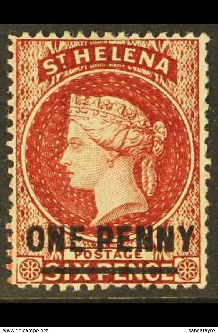 1880 1d Lake (Type B), Perf 14, SG 27, Fine Mint For More Images, Please Visit Http://www.sandafayre.com/itemdetails.asp - St. Helena