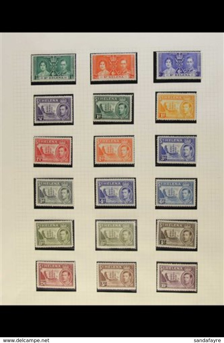 1937-70 VERY FINE MINT COLLECTION An Attractive Collection On Album Pages With Many Stamps Being Never Hinged, Includes  - Sint-Helena