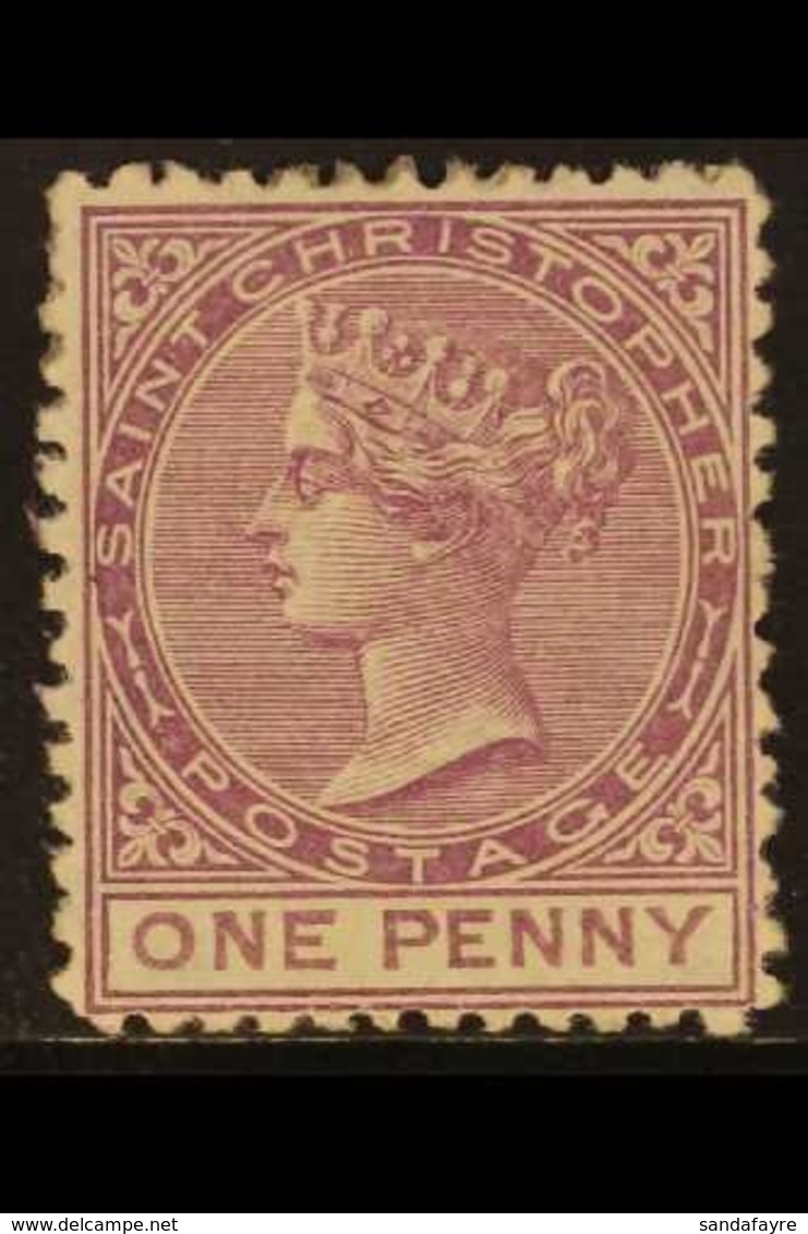 1871 1d Magenta, Watermark Inverted, SG 2w, Fine Mint. For More Images, Please Visit Http://www.sandafayre.com/itemdetai - St.Christopher, Nevis En Anguilla (...-1980)