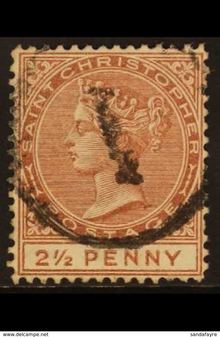 1879 2½d Red-brown, SG 7, Good Colour And Neatly Cancelled. For More Images, Please Visit Http://www.sandafayre.com/item - St.Cristopher-Nevis & Anguilla (...-1980)