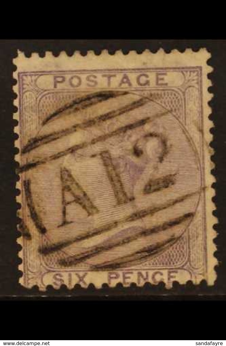 GB USED IN: 1856 6d Lilac, SG Z4, Superb With Neat Upright Almost Full "A12" Cancel. For More Images, Please Visit Http: - St.Christopher, Nevis En Anguilla (...-1980)