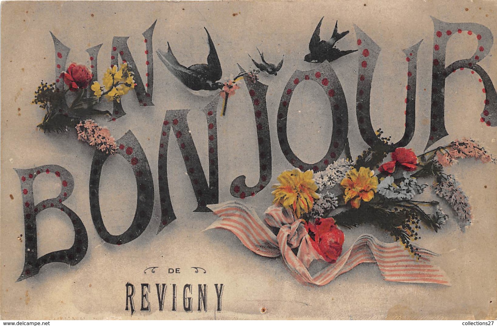 55-REVIGNY- UN BONJOUR - Revigny Sur Ornain