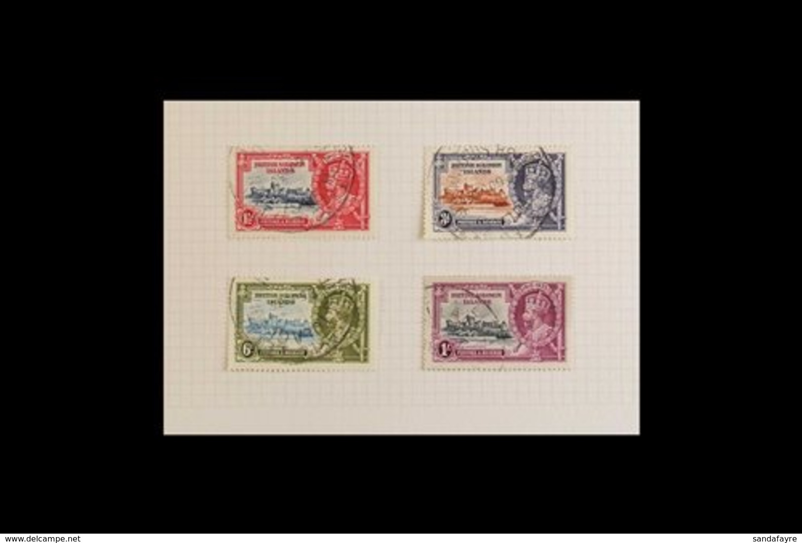 1935-65 VERY FINE USED COLLECTION On Pages, Incl. 1935 Jubilee Set, 1939-51 Most To 2s And 10s, 1948 Wedding, 1956-63 Se - Salomonseilanden (...-1978)