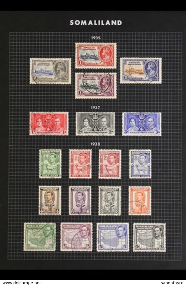 1935-51 VERY FINE CDS USED COLLECTION Incl. 1935 Jubilee Set, 1938 King To Left Set, 1942 Set, 1951 Surcharges Set Etc.  - Somaliland (Protectoraat ...-1959)