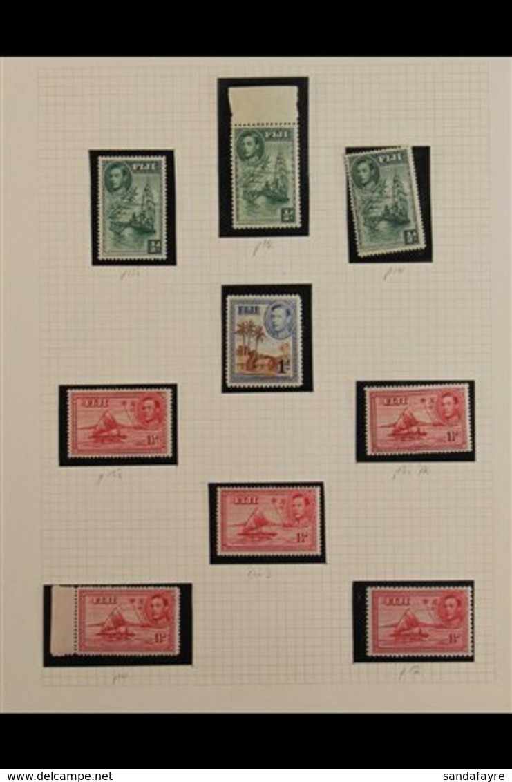 1938-55 Pictorial Definitives Collection Consisting Of A Complete Mint & A Complete Fine Used Set, SG 249/266b (44 Stamp - Non Classificati