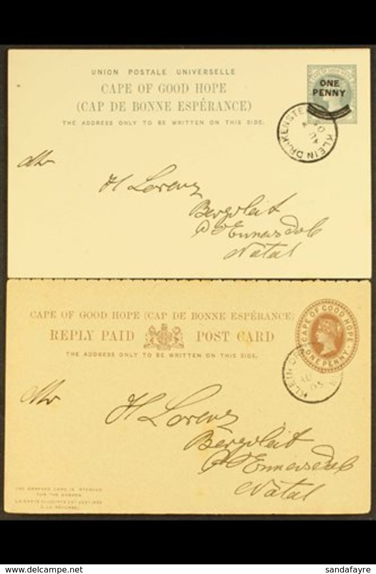 CAPE OF GOOD HOPE POSTAL STATIONERY Group Of Items Incl. Postcards, Reply Cards, Letter Card, Envelope & Wrapper, All Ex - Non Classés