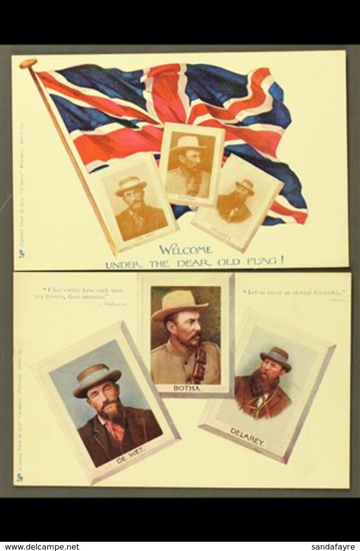 BOER WAR Reconciliation Post Cards, Circa Early 1900's, Two Different Printed In Colour By Raphael Tuck & Sons, Featurin - Non Classés