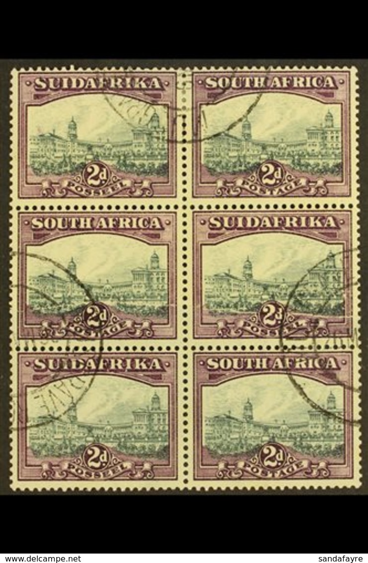 UNION VARIETY 1930-44 2d Slate-grey & Deep Lilac, Watermark Upright, JOINED PAPER VARIETY In A Block Of 6 (join On Middl - Non Classés
