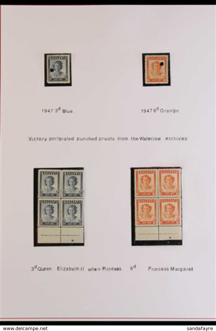 1947 VICTORY Complete Set, SG 64/7, In Mint Blocks Of 4 Also 3d And 6d Perforated Punched Proofs And 1d And 2d Imperf Bl - Rhodésie Du Sud (...-1964)