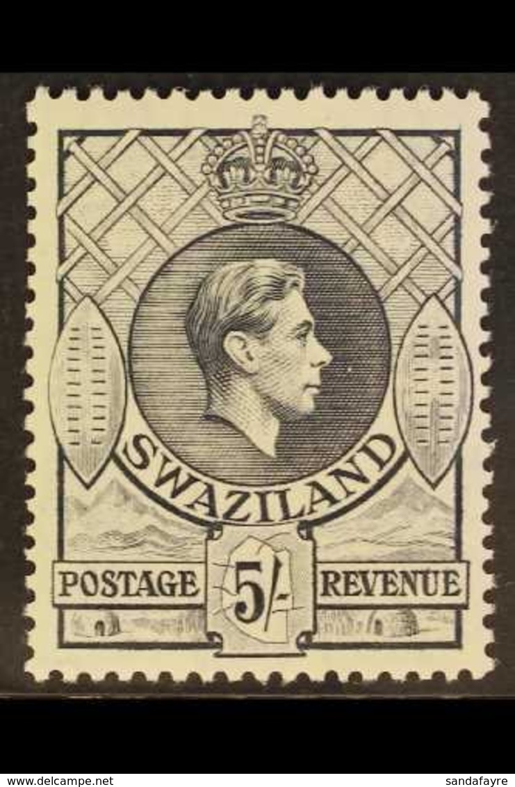 1938-54 5s Grey Perf 13½x13, SG 37, Never Hinged Mint, Fresh. For More Images, Please Visit Http://www.sandafayre.com/it - Swaziland (...-1967)