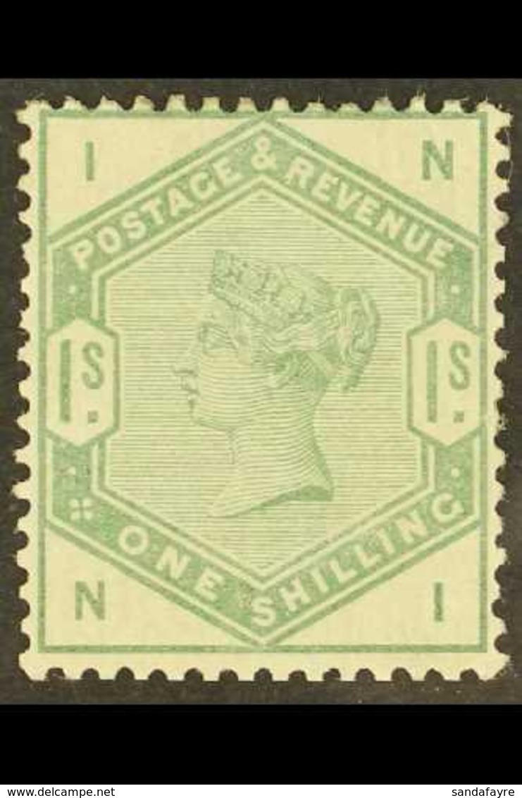 1883-84 1s Dull Green, SG 196, Mint Very Lightly Hinged. A Beauty, Cat £1600. For More Images, Please Visit Http://www.s - Other & Unclassified