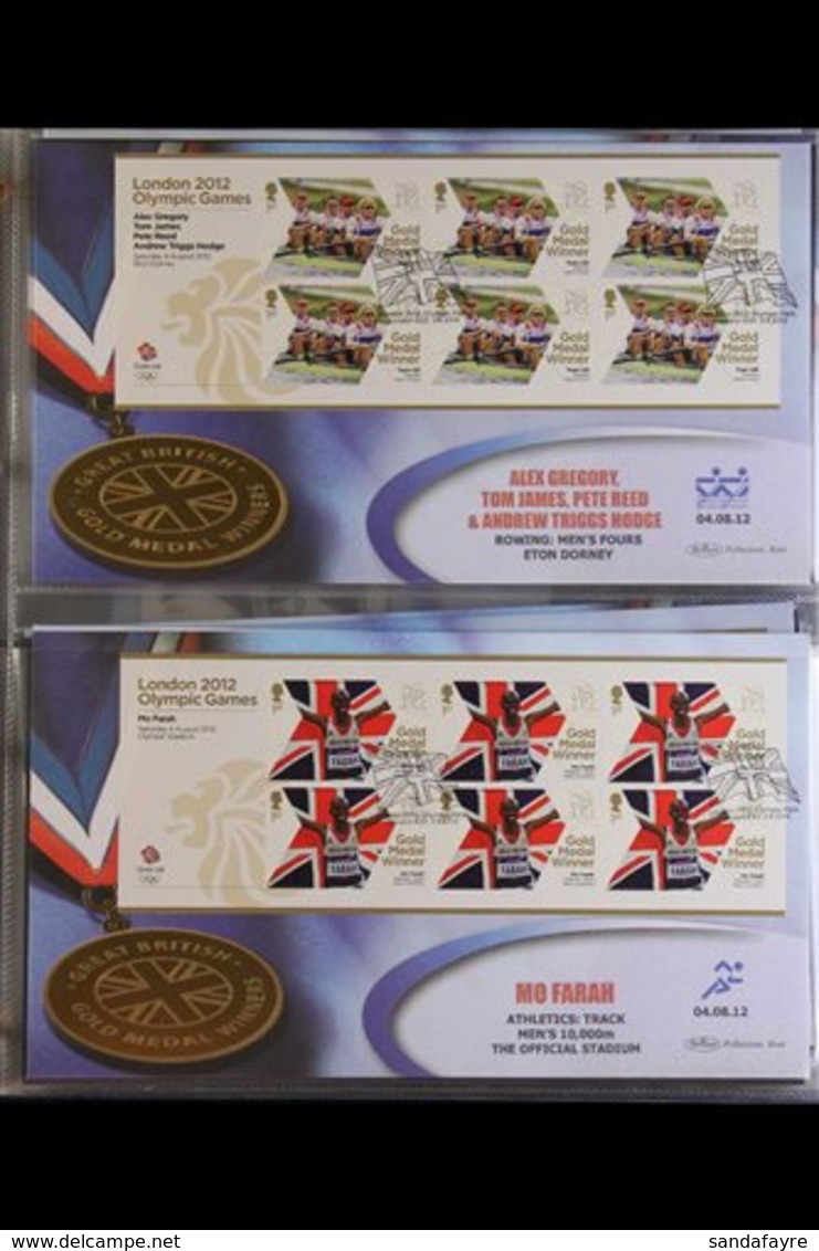 2012 BRITISH GOLD MEDAL WINNERS A Complete Collection Of Benham "BLCS 548" Series Limited Edition Covers In A "Benham" A - FDC