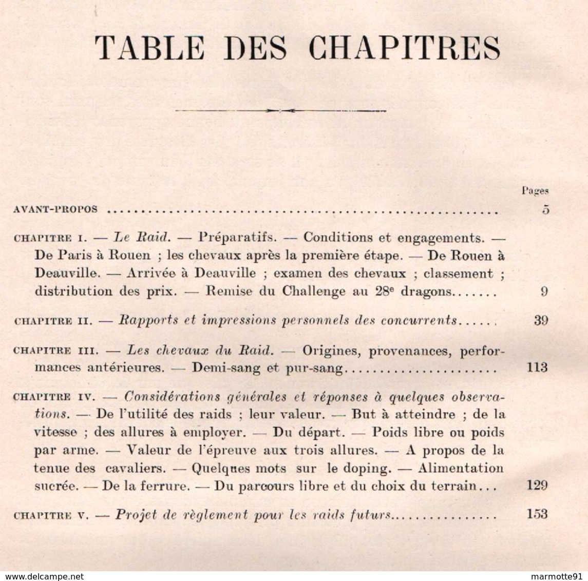 RAID NATIONAL MILITAIRE PARIS ROUEN DEAUVILLE AOUT 1903  ARMES ET SPORTS CAVALERIE EQUITATION - Français